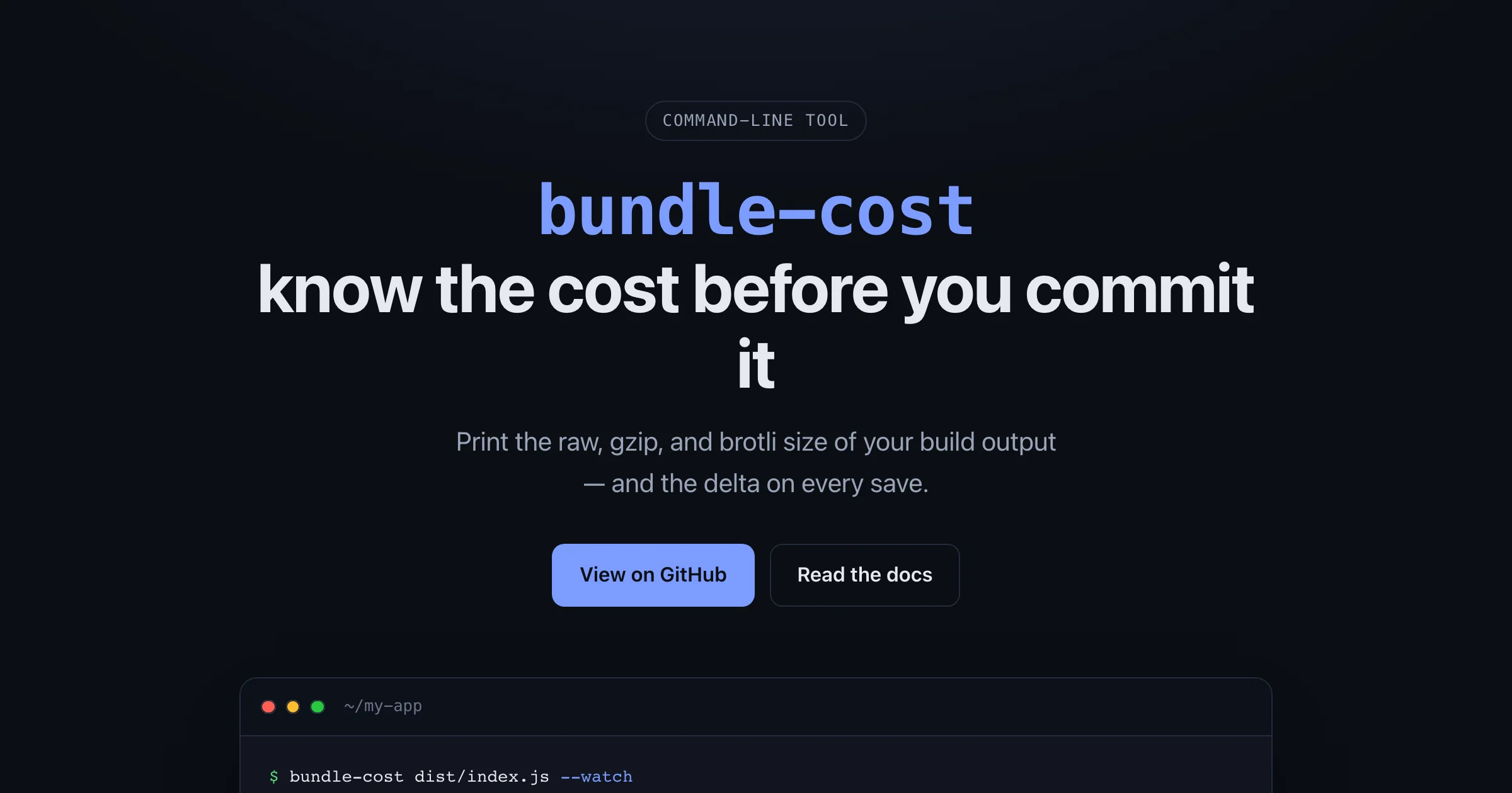 bundle-cost-cli screenshot