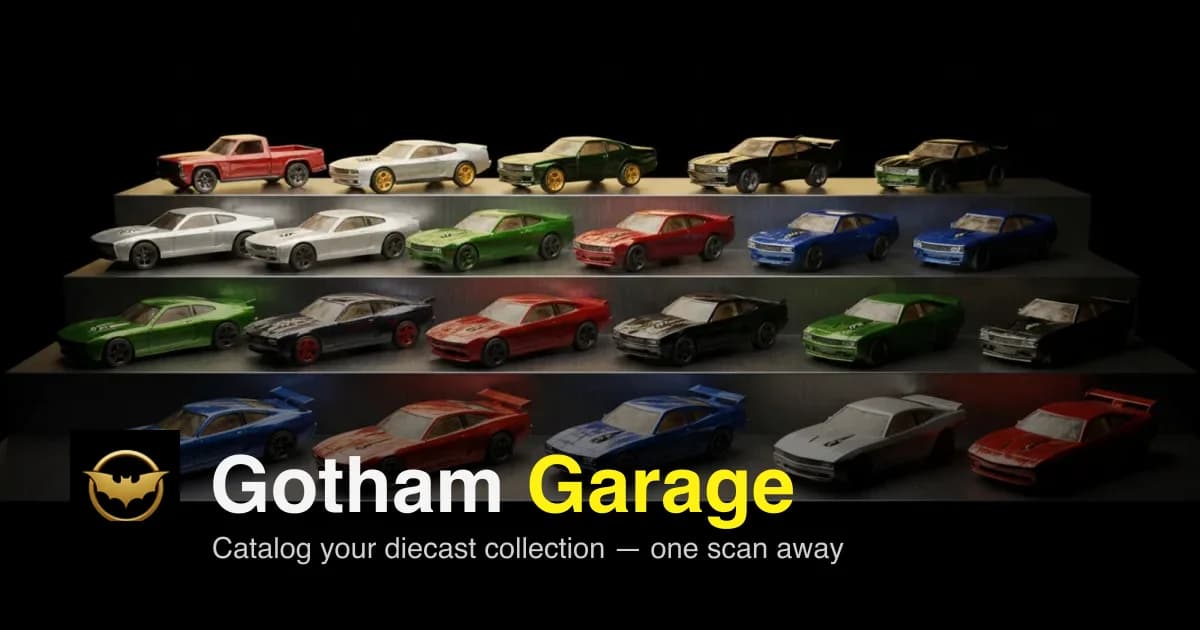 Gotham Garage — diecast collection catalog
