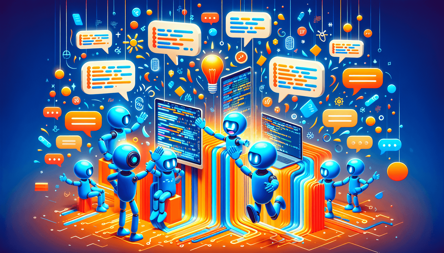 AI agents collaborating in AutoGen chat like a dream team